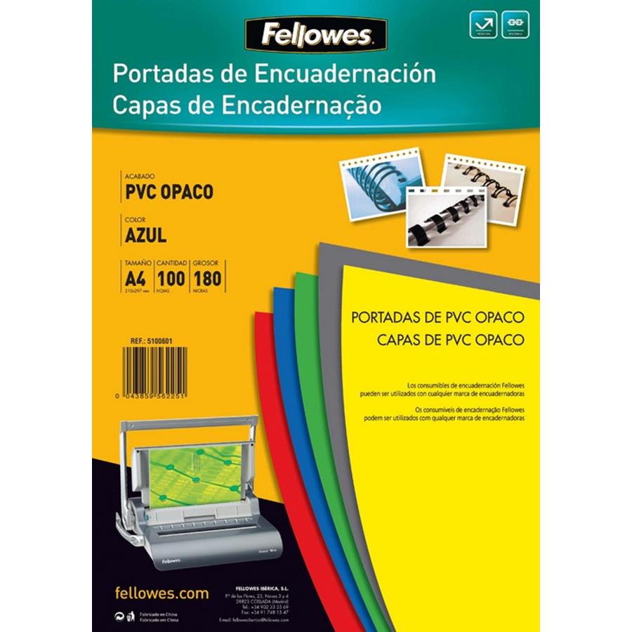 FELLOWES PT ME CAPAS ENCAD. A4 OPACO PRETO 100F FELLO