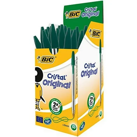 ME ESF. BIC CRISTAL MEDIA VERDE 1/50