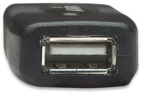 CABO USB-A (M) PARA USB-A (F) 10MT EXTENSÃO MANHATTAN PRETO