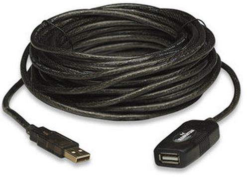 CABO USB-A (M) PARA USB-A (F) 10MT EXTENSÃO MANHATTAN PRETO