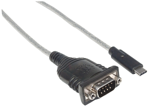 ADAPT USB-C 2.0 (M) PARA SERIE DB9/FTDI FT232RL (M) MANHATTAN