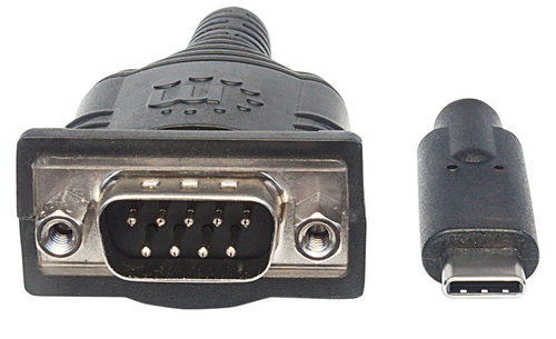 ADAPT USB-C 2.0 (M) PARA SERIE DB9/FTDI FT232RL (M) MANHATTAN