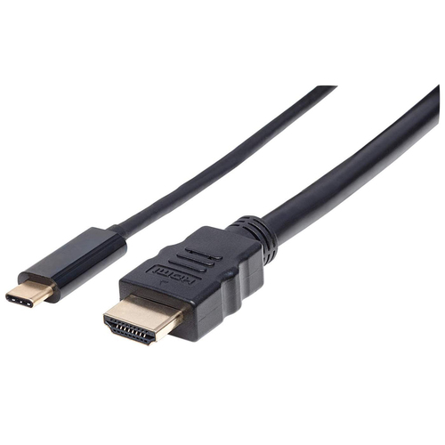 CABO USB-C (M) PARA HDMI (M) 2MT 4K MANHATTAN PRETO
