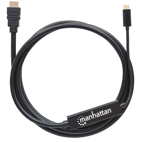 CABO USB-C (M) PARA HDMI (M) 2MT 4K MANHATTAN PRETO