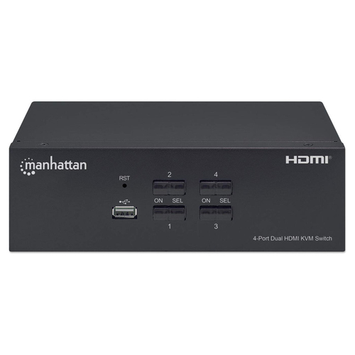 KVM SWITCH 4 PT MANHATTAN DUAL-MONITOR HDMI
