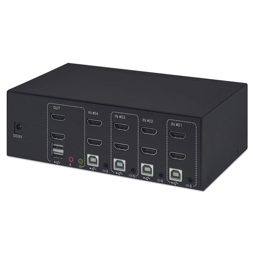 KVM SWITCH 4 PT MANHATTAN DUAL-MONITOR HDMI