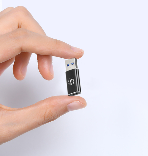 ADAPT USB-A (M) PARA USB-C (F) MANHATTAN
