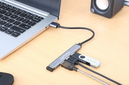 HUB USB-A (3.0) PARA 4XUSB-A (F) MANHATTAN