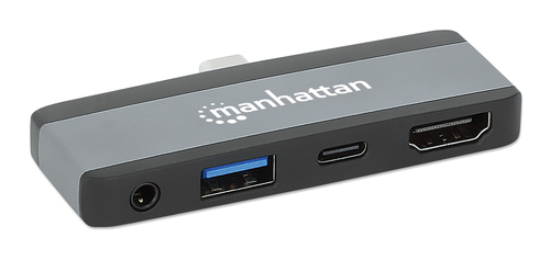 DOCK. USB-C (4-IN-1) HDMI,USB-A,USB-C (100W),3.5MM MANHATTAN