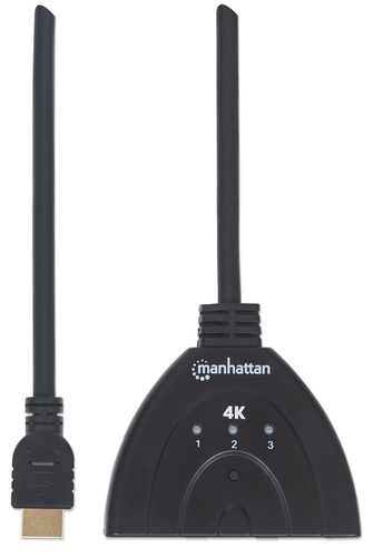 HUB SPLITTER 3XHDMI INP (F) PARA 1XHDMI OUT (F) 4K@60HZ MANHATTAN