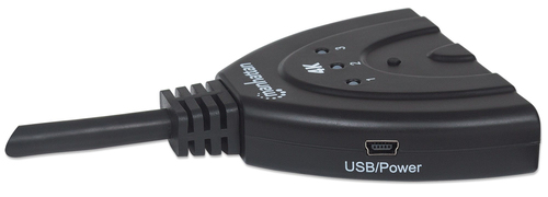 HUB SPLITTER 3XHDMI INP (F) PARA 1XHDMI OUT (F) 4K@60HZ MANHATTAN