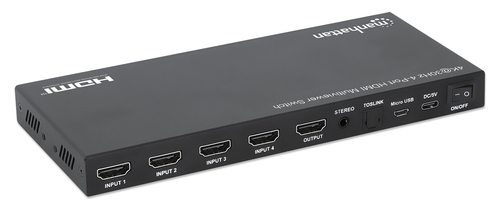 HUB SWITCH 4XHDMI INP PARA 1XHDMI OUT MANHATTAN
