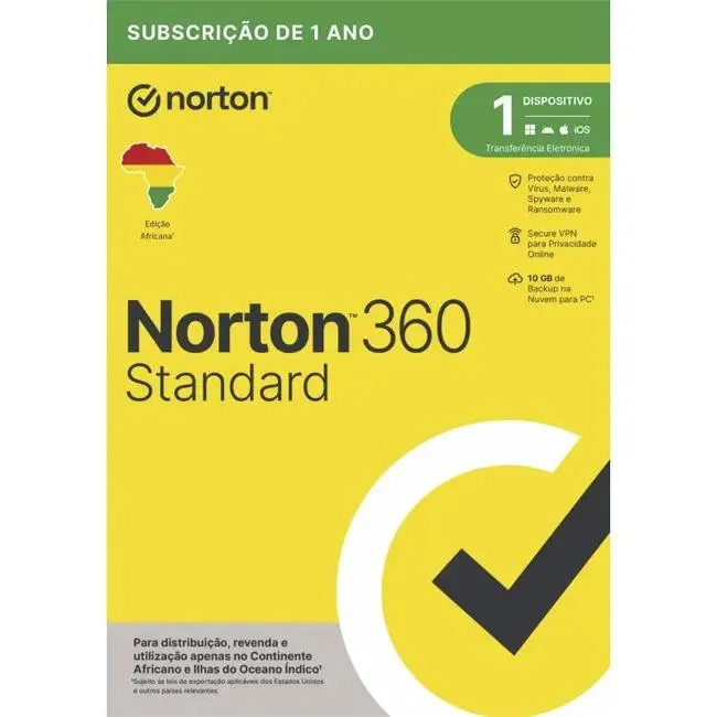 SW ANTIVIRUS NORTON 360 STANDARD 1 USER 1 DEVICE- ESD
