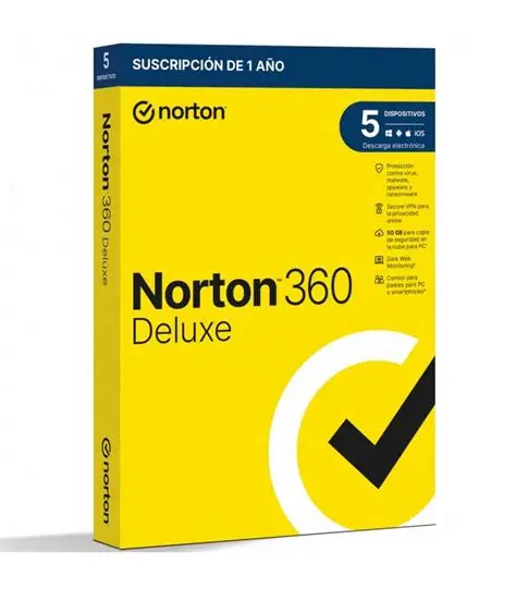 SW ANTIVIRUS NORTON 360 DELUXE 1 USER 5 DEVICE - ESD