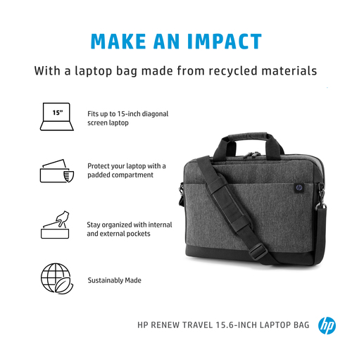 HPI BOLSA 15.6" HP RENEW TRAVEL PRETA