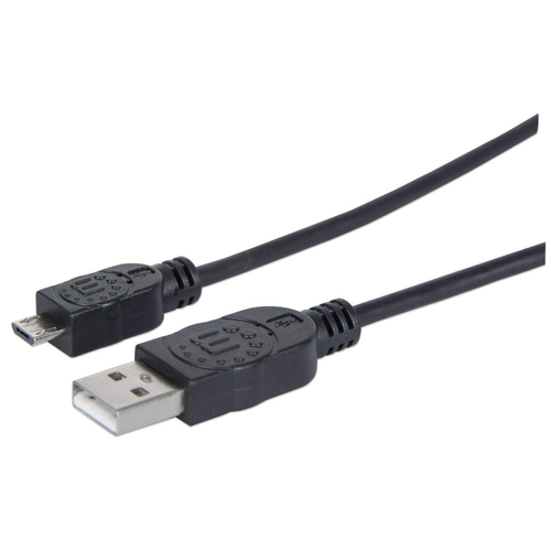 CABO USB-A (M) PARA MICRO-USB-B (M) 1.8MT DADOS/CARGA MANHATTAN PRETO
