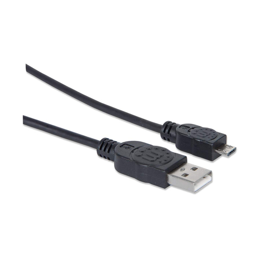 CABO USB-A (M) PARA MICRO-USB-B (M) 1.8MT DADOS/CARGA MANHATTAN PRETO