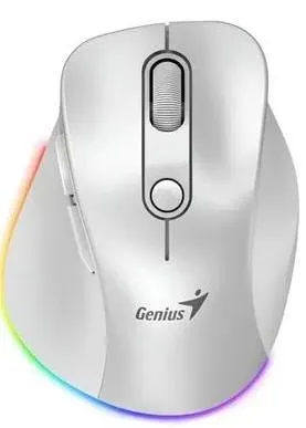 MOUSE GENIUS 9000S ERGO SILENT RECARREGÁVEL 2400DPI WIRELESS/BT PÉROLA