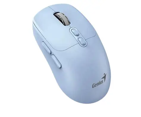 MOUSE GENIUS NX-8080S ERGO SILENT AI COPILOT 1600DPI WIRELESS/BT AZUL
