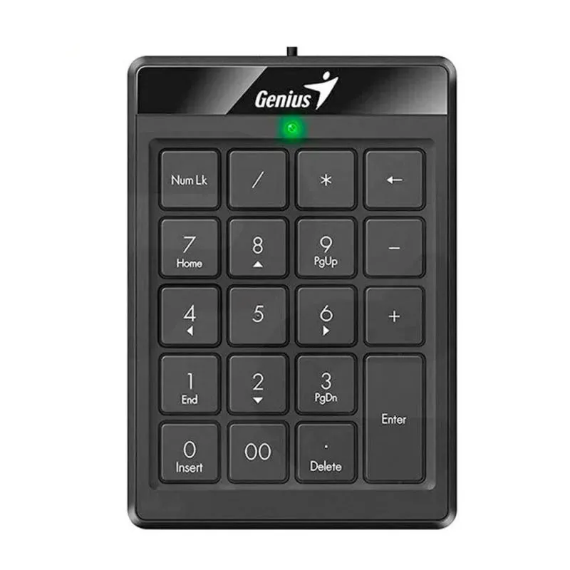 TECLADO NUMÉRICO GENIUS 110 USB-A COM FIO PRETO