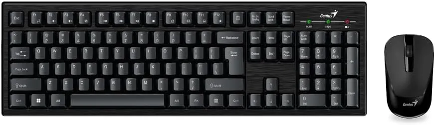 TECLADO + MOUSE GENIUS KM-8101 MULTIMÉDIA WIRELESS/DONGLE USB PT PRETO