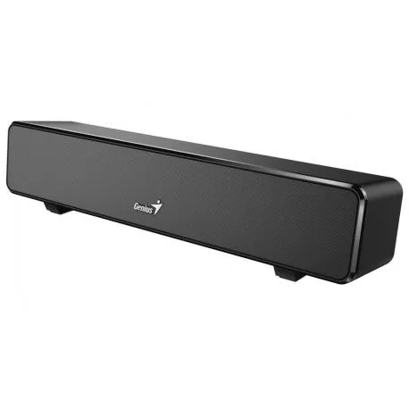 BARRA DE SOM GENIUS BAR 100 2.0 SOUNDBAR 6W RMS USB-A/3.5MM PRETO