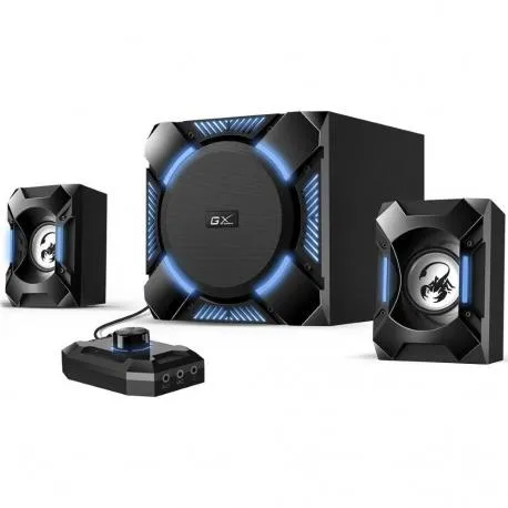 COLUNA GENIUS SW-G2.1 1200 2.1 GAMING 36W RMS 3.5MM/RCA PRETA