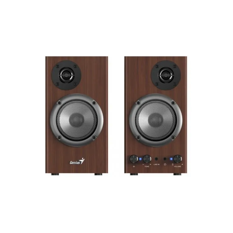 COLUNA GENIUS SP-HF500B 2.0 MULTIMÉDIA 16W RMS 3.5MM MADEIRA