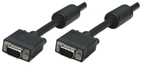 CABO SVGA PARA MONITOR 10MT HD15 VÍDEO MANHATTAN PRETO
