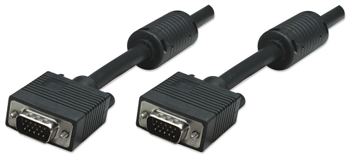 CABO SVGA PARA MONITOR 2MT HD15 VÍDEO MANHATTAN PRETO
