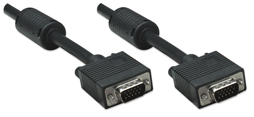 CABO SVGA PARA MONITOR 2MT HD15 VÍDEO MANHATTAN PRETO