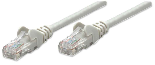 CABO DE REDE RJ45 INTELLINET 5M CAT6 UTP ETHERNET CINZA