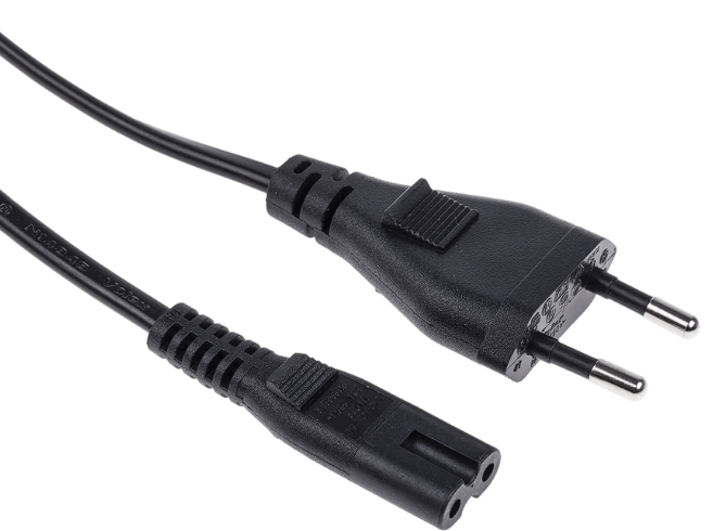 CABO DE ALIMENTAÇÃO MANHATTAN EURO PARA IEC C7 RETO 250V 1.8M PRETO
