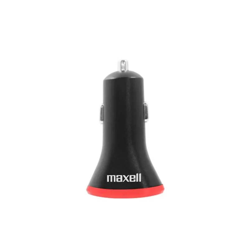 CARREGADOR CARRO MAXELL 12W 1 USB-A 5V/2.4A PRETO E VERMELHO
