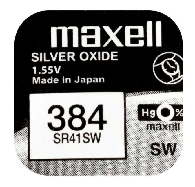 PILHA MOEDA MAXELL SR41SW 1UN 1.55V (1/10)