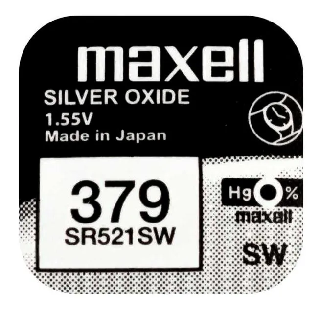 PILHA MOEDA MAXELL SR521SW 1UN 1.55V (1/10)