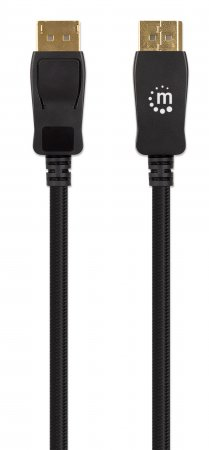 CABO DISPLAYPORT (M) PARA DISPLAYPORT (M) 2MT 8K 60HZ MANHATTAN PRETO