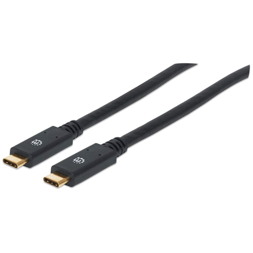 CABO USB-C (M) PARA USB-C (M) 2MT DADOS/CARGA MANHATTAN PRETO