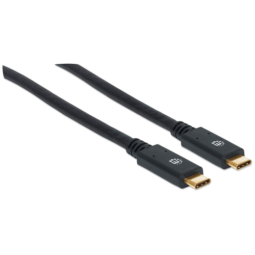CABO USB-C (M) PARA USB-C (M) 2MT DADOS/CARGA MANHATTAN PRETO