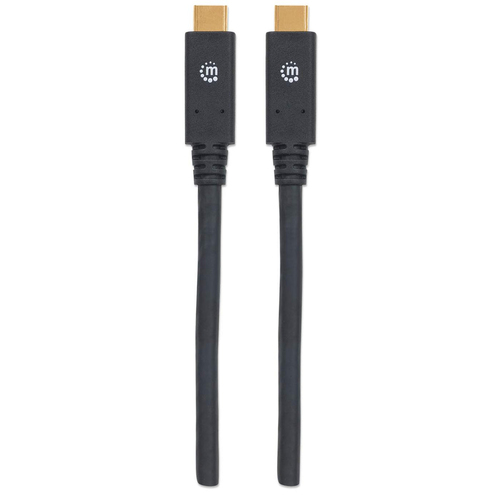 CABO USB-C (M) PARA USB-C (M) 2MT DADOS/CARGA MANHATTAN PRETO