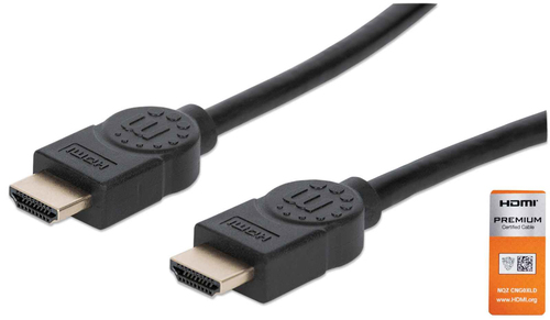 CABO HDMI (M) PARA HDMI (M) 1.8MT HIGH SPEED 18GBPS 4K 60HZ UHD MANHATTAN PRETO