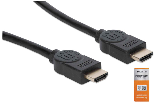 CABO HDMI (M) PARA HDMI (M) 3MT HIGH SPEED 18GBPS 4K 60HZ UHD MANHATTAN PRETO