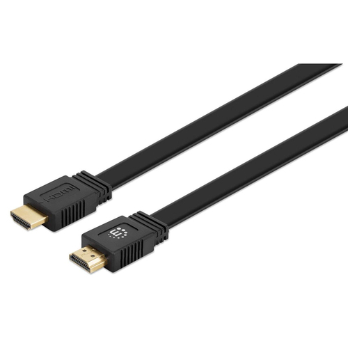 CABO HDMI (M) PARA HDMI (M) 1MT PLANO 4K 60HZ MANHATTAN PRETO