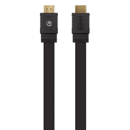 CABO HDMI (M) PARA HDMI (M) 1MT PLANO 4K 60HZ MANHATTAN PRETO