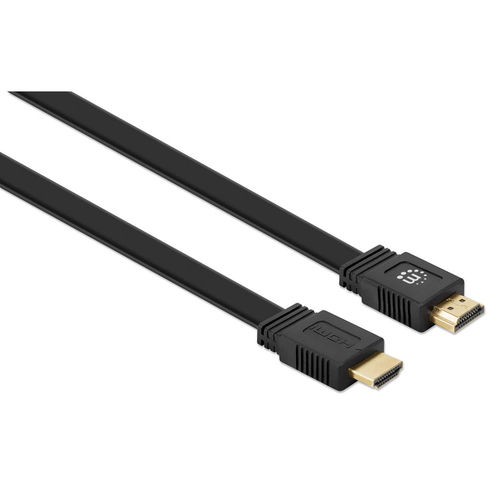 CABO HDMI (M) PARA HDMI (M) 5MT PLANO 4K 60HZ MANHATTAN PRETO
