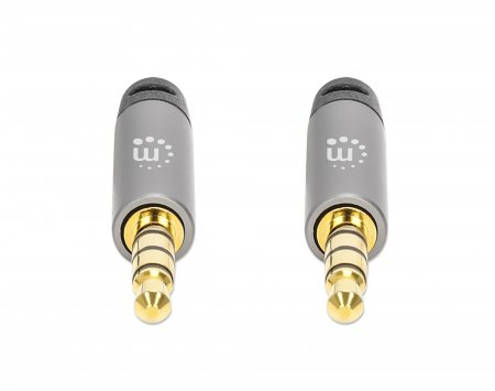 CABO DE ÁUDIO MANHATTAN 3.5MM (M) PARA 3.5MM (M) 1M PRETO