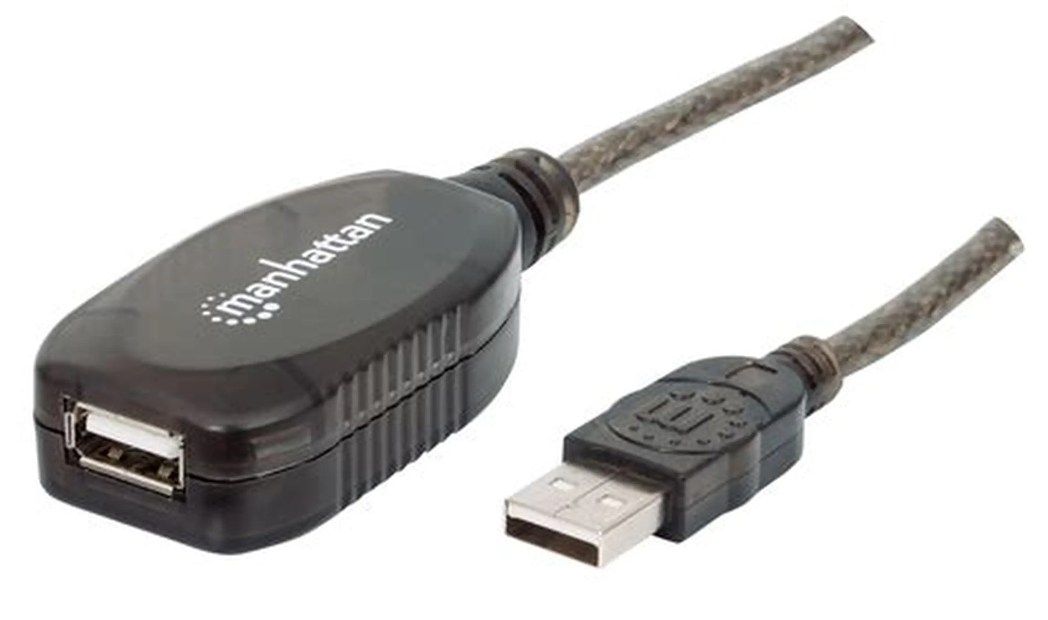 CABO USB-A (M) PARA USB-A (F) 10MT ACTIVE OPTICAL DADOS/CARGA MANHATTAN PRETO