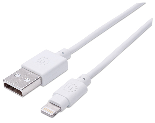 CABO USB-A (M) PARA LIGHTNING (M) 0.5MT ILYNK DADOS/CARGA MANHATTAN BRANCO