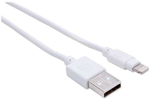 CABO USB-A (M) PARA LIGHTNING (M) 0.5MT ILYNK DADOS/CARGA MANHATTAN BRANCO