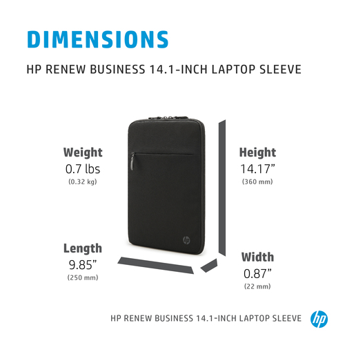 HPI BOLSA 14.1" HP RENEW BUSINESS PRETA SLEEVE